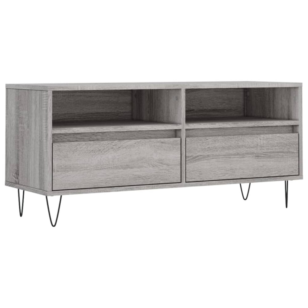 vidaXL Έπιπλο Τηλεόρασης Γκρι Sonoma 100x34,5x44,5 εκ. Επεξεργ. Ξύλο