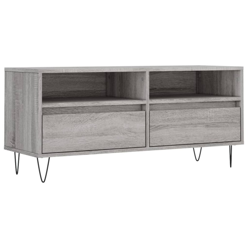 vidaXL Έπιπλο Τηλεόρασης Γκρι Sonoma 100x34,5x44,5 εκ. Επεξεργ. Ξύλο