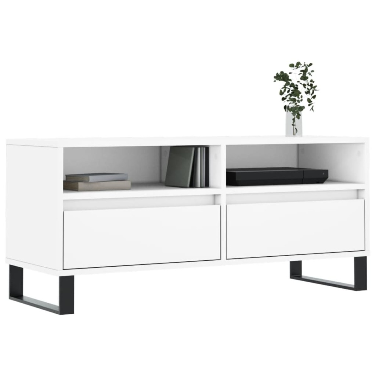 vidaXL Έπιπλο Τηλεόρασης Λευκό 100x34,5x44,5 εκ. Επεξεργασμένο Ξύλο