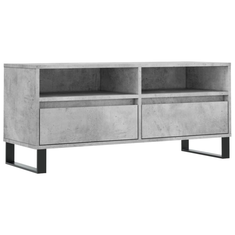vidaXL Έπιπλο Τηλεόρασης Γκρι Σκυρ. 100 x 34,5 x 44,5 εκ. Επεξ. Ξύλο