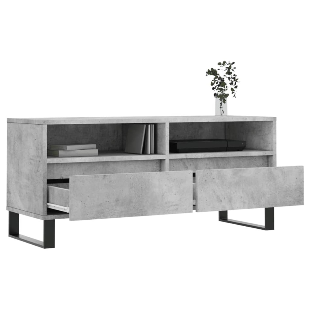 vidaXL Έπιπλο Τηλεόρασης Γκρι Σκυρ. 100 x 34,5 x 44,5 εκ. Επεξ. Ξύλο
