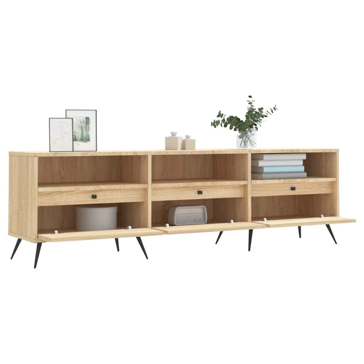 vidaXL Έπιπλο Τηλεόρασης Sonoma Δρυς 150x30x44,5 εκ. Επεξ. Ξύλο