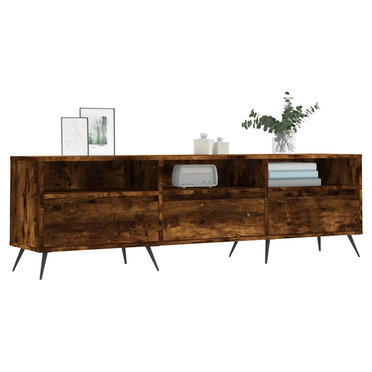 vidaXL Έπιπλο Τηλεόρασης Καπνιστή Δρυς 150x30x44,5 εκ. Επεξ. Ξύλο
