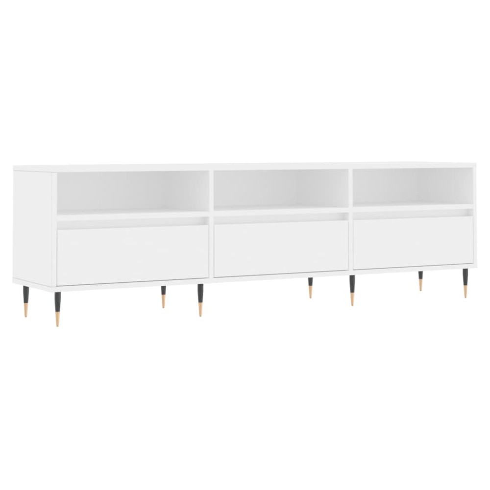 vidaXL Έπιπλο Τηλεόρασης Λευκό 150x30x44,5 εκ. Επεξεργασμένο Ξύλο