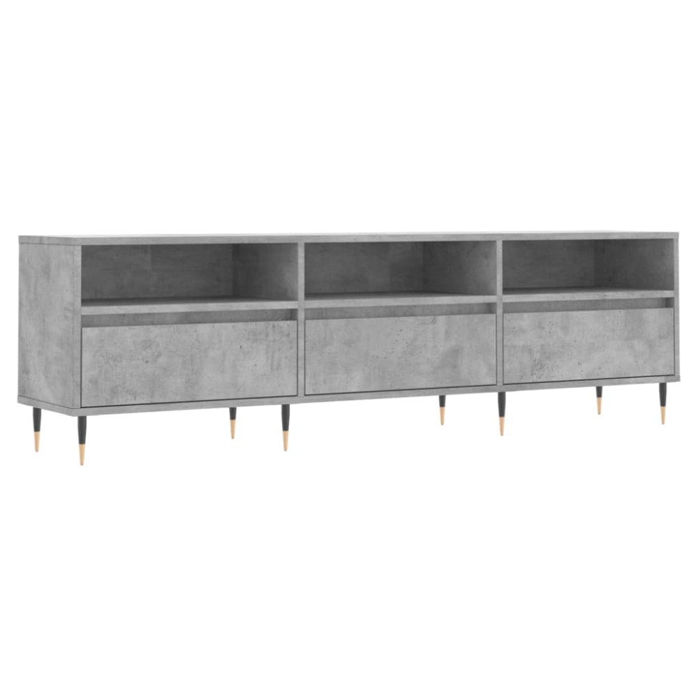 vidaXL Έπιπλο Τηλεόρασης Γκρι Σκυρ. 150x30x44,5 εκ. Επεξ. Ξύλο