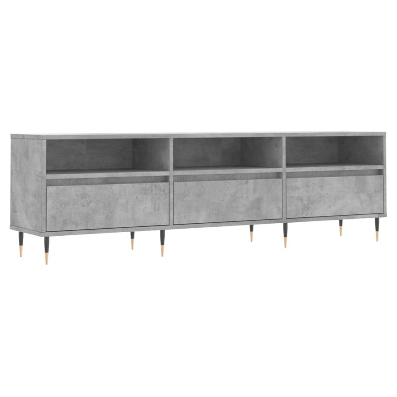 vidaXL Έπιπλο Τηλεόρασης Γκρι Σκυρ. 150x30x44,5 εκ. Επεξ. Ξύλο