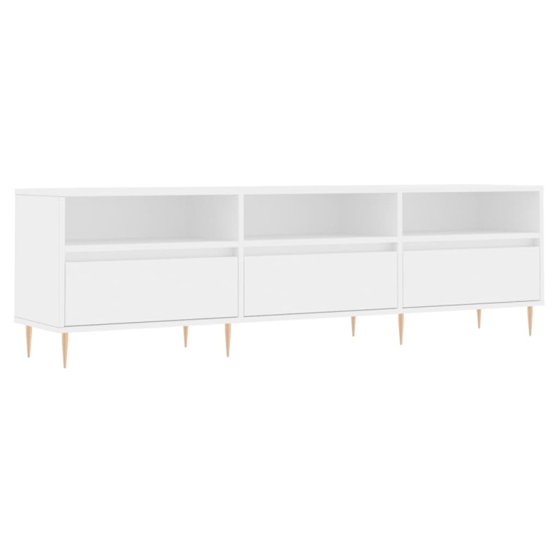 vidaXL Έπιπλο Τηλεόρασης Λευκό 150x30x44,5 εκ. Επεξεργασμένο Ξύλο