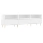 vidaXL Έπιπλο Τηλεόρασης Γυαλ. Λευκό 150x30x44,5 εκ Επεξεργασμένο Ξύλο