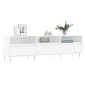 vidaXL Έπιπλο Τηλεόρασης Γυαλ. Λευκό 150x30x44,5 εκ Επεξεργασμένο Ξύλο