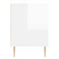 vidaXL Έπιπλο Τηλεόρασης Γυαλ. Λευκό 150x30x44,5 εκ Επεξεργασμένο Ξύλο