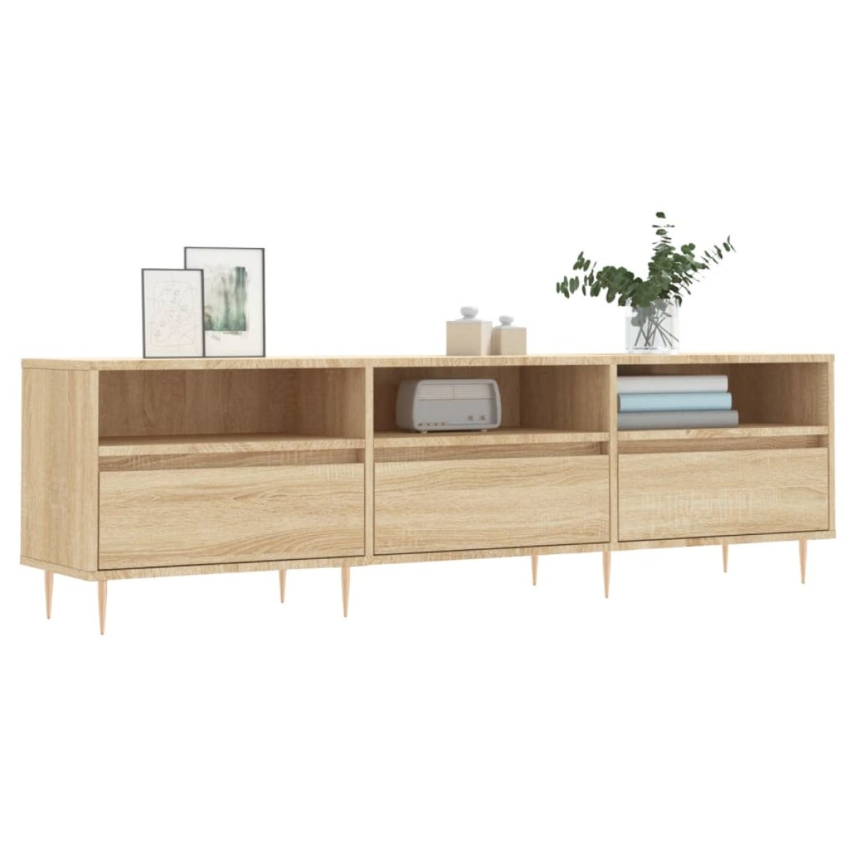 vidaXL Έπιπλο Τηλεόρασης Sonoma Δρυς 150x30x44,5 εκ. Επεξ. Ξύλο