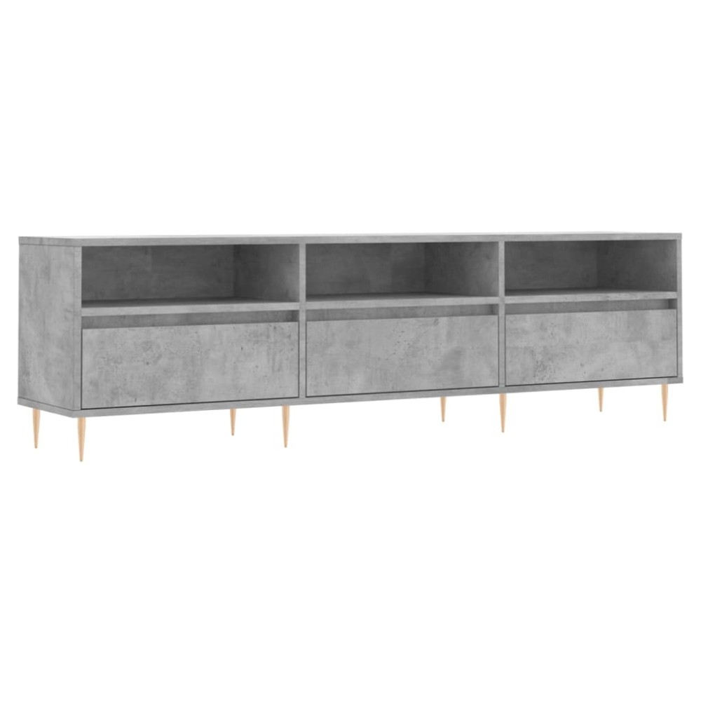 vidaXL Έπιπλο Τηλεόρασης Γκρι Σκυρ. 150x30x44,5 εκ. Επεξ. Ξύλο