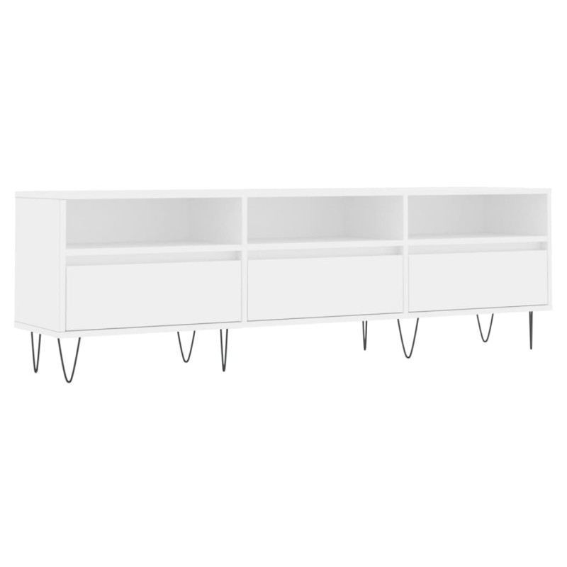 vidaXL Έπιπλο Τηλεόρασης Λευκό 150x30x44,5 εκ. Επεξεργασμένο Ξύλο