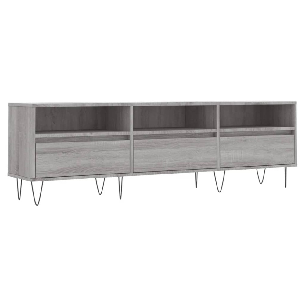 vidaXL Έπιπλο Τηλεόρασης Γκρι Sonoma 150x30x44,5 εκ. από Επεξεργ. Ξύλο