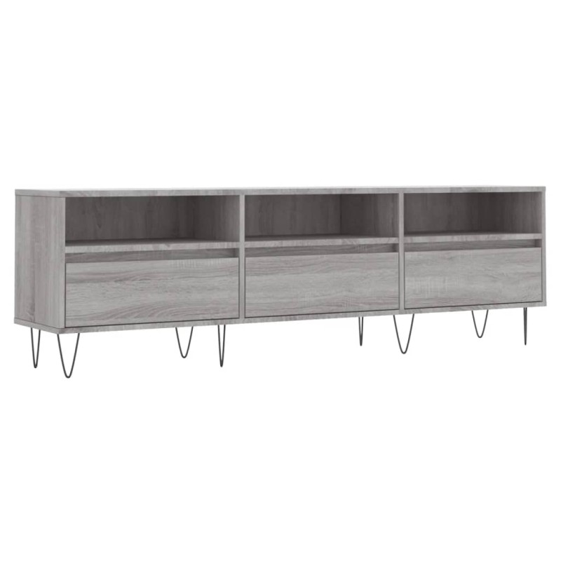vidaXL Έπιπλο Τηλεόρασης Γκρι Sonoma 150x30x44,5 εκ. από Επεξεργ. Ξύλο