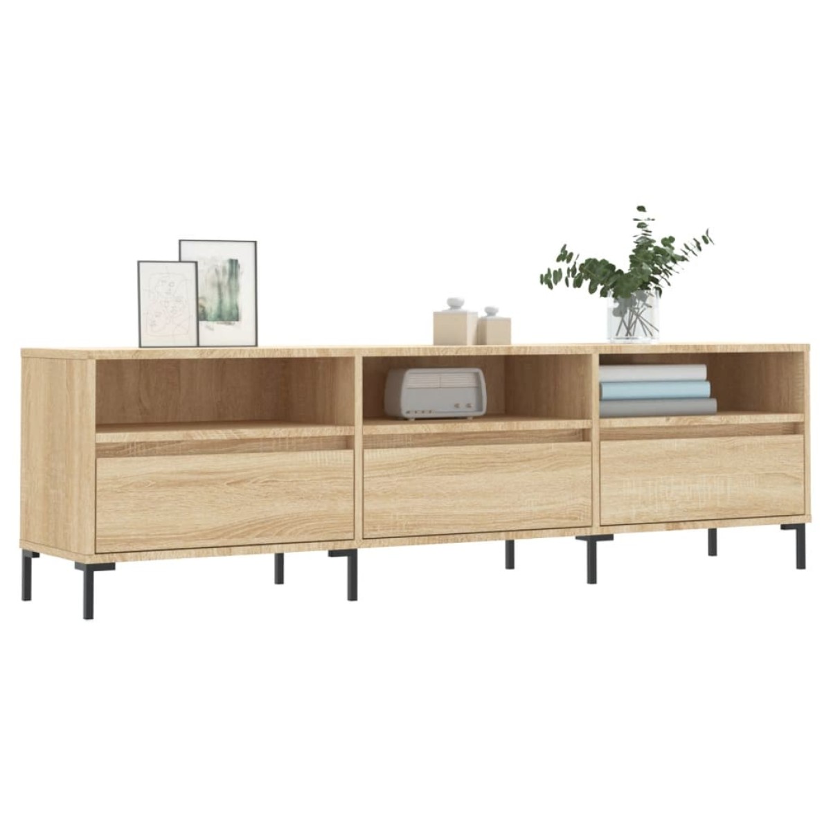 vidaXL Έπιπλο Τηλεόρασης Sonoma Δρυς 150x30x44,5 εκ. Επεξ. Ξύλο