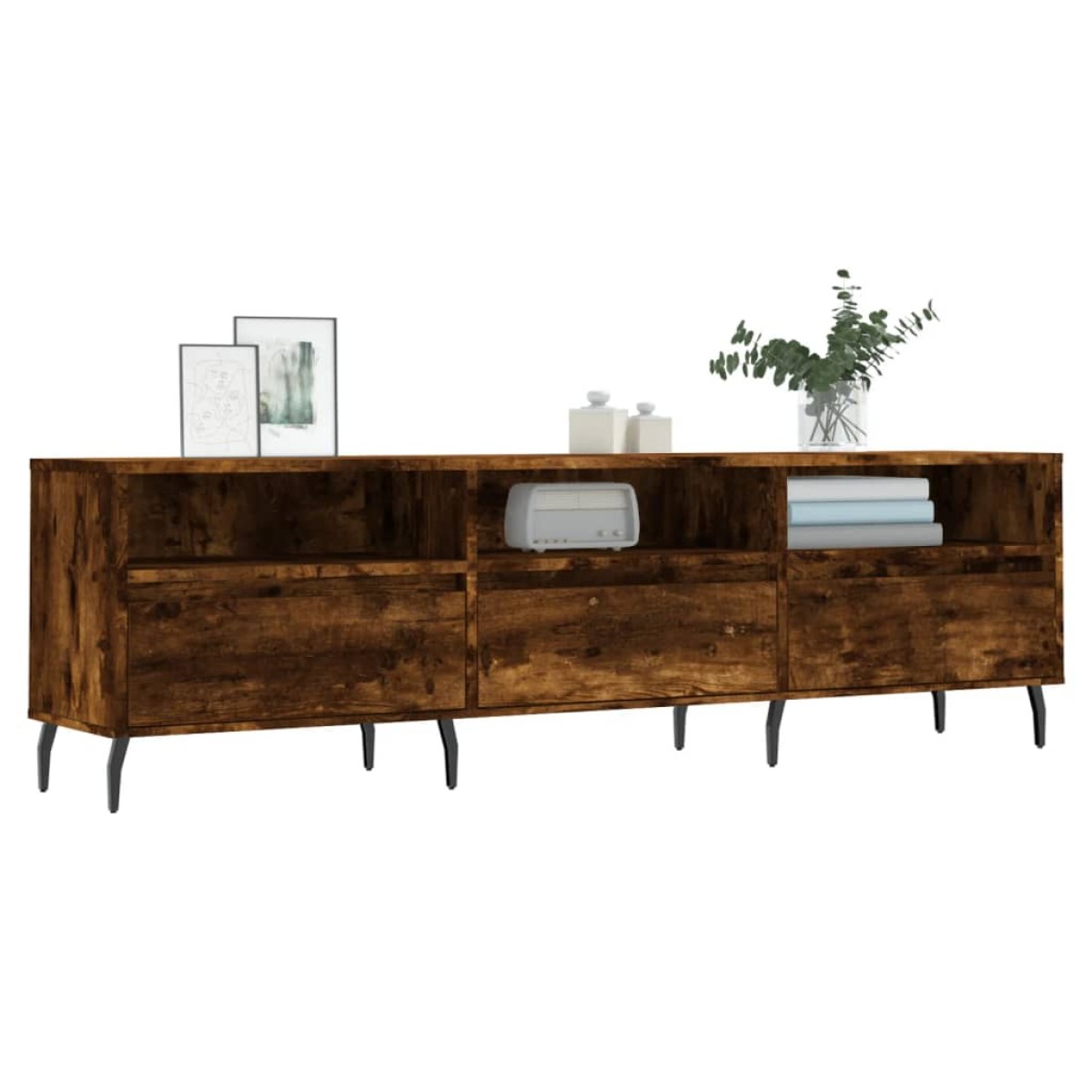 vidaXL Έπιπλο Τηλεόρασης Καπνιστή Δρυς 150x30x44,5 εκ. Επεξ. Ξύλο