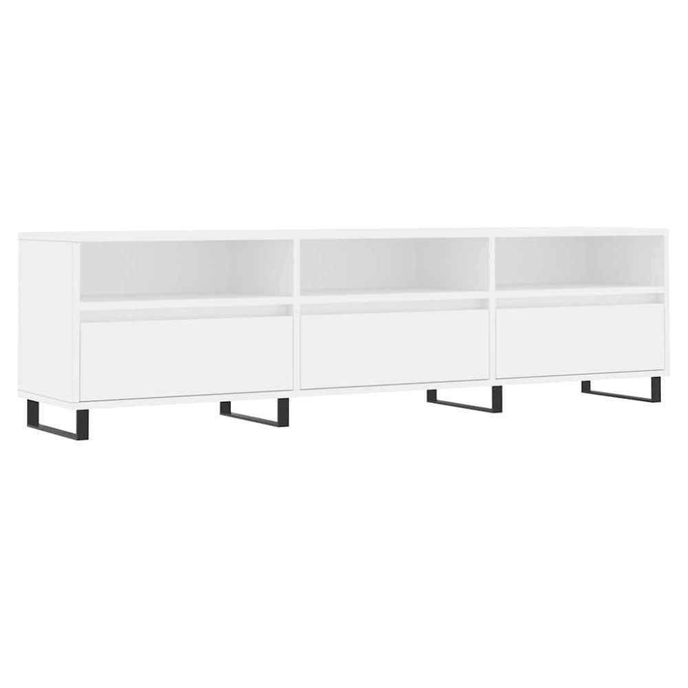 vidaXL Έπιπλο Τηλεόρασης Λευκό 150x30x44,5 εκ. Επεξεργασμένο Ξύλο
