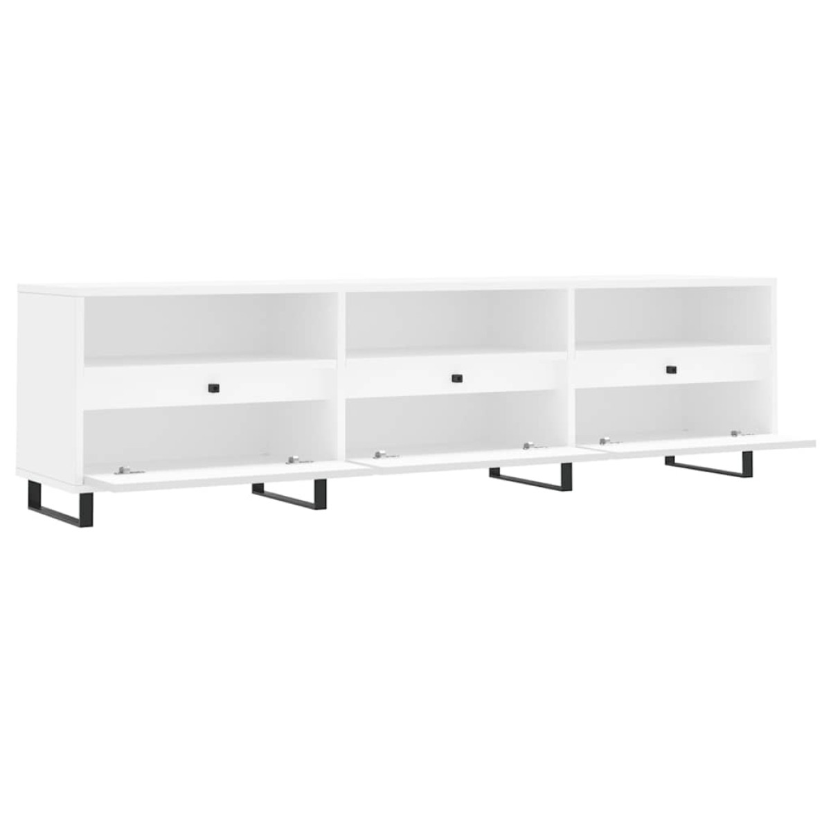 vidaXL Έπιπλο Τηλεόρασης Λευκό 150x30x44,5 εκ. Επεξεργασμένο Ξύλο