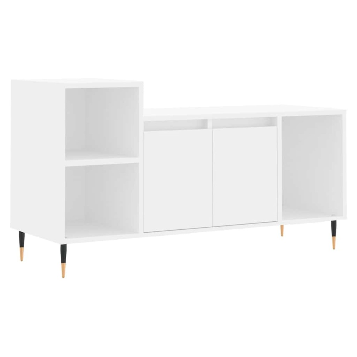 vidaXL Έπιπλο Τηλεόρασης Λευκό 100 x 35 x 55 εκ. Επεξεργασμένο Ξύλο