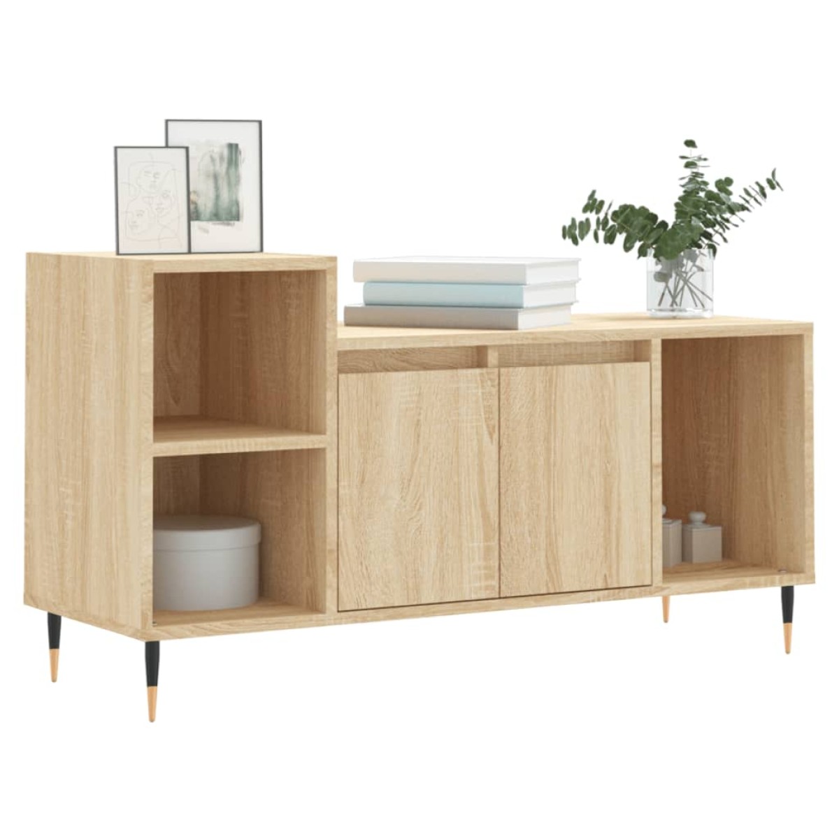 vidaXL Έπιπλο Τηλεόρασης Sonoma Δρυς 100x35x55 εκ. Επεξ. Ξύλο