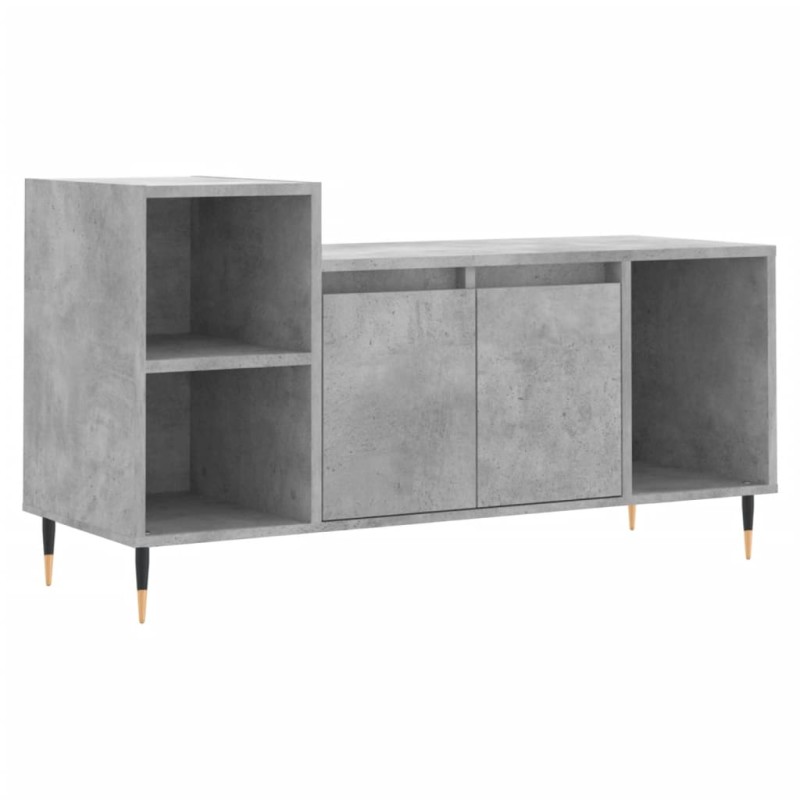 vidaXL Έπιπλο Τηλεόρασης Γκρι Σκυρ. 100x35x55 εκ. Επεξ. Ξύλο