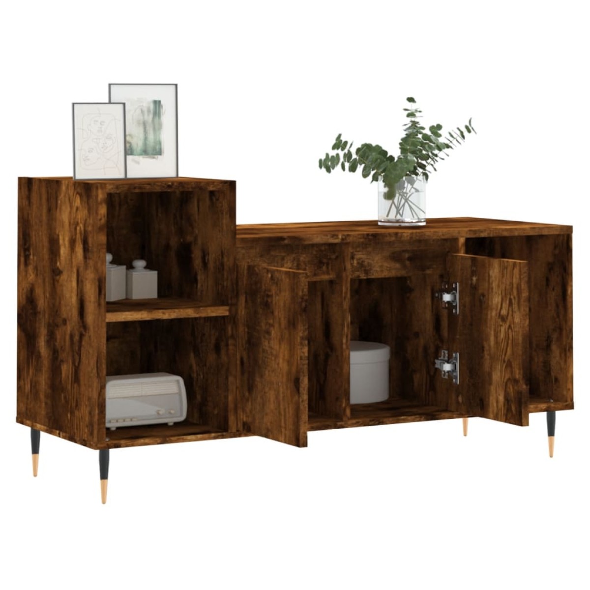 vidaXL Έπιπλο Τηλεόρασης Καπνιστή Δρυς 100x35x55 εκ. Επεξ. Ξύλο