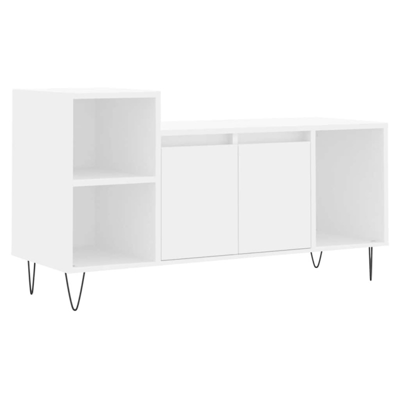 vidaXL Έπιπλο Τηλεόρασης Λευκό 100 x 35 x 55 εκ. Επεξεργασμένο Ξύλο