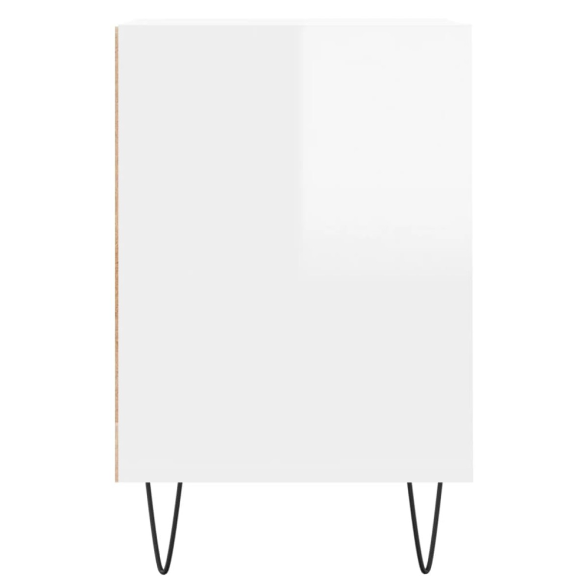 vidaXL Έπιπλο Τηλεόρασης Γυαλ. Λευκό 100x35x55 εκ. Επεξεργασμένο Ξύλο