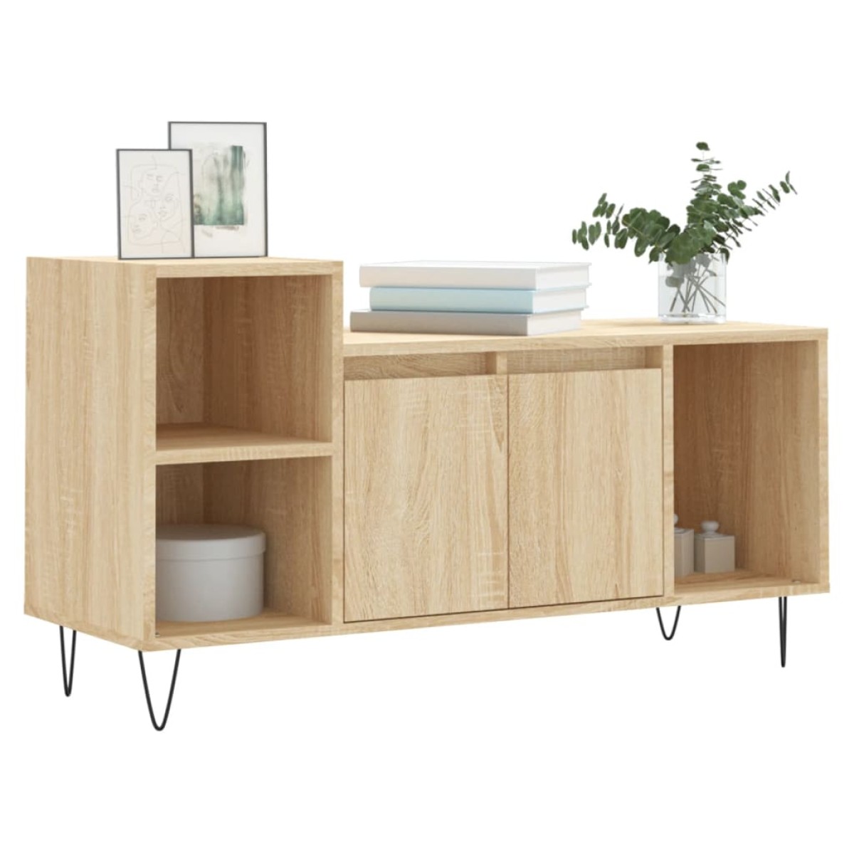 vidaXL Έπιπλο Τηλεόρασης Sonoma Δρυς 100x35x55 εκ. Επεξ. Ξύλο