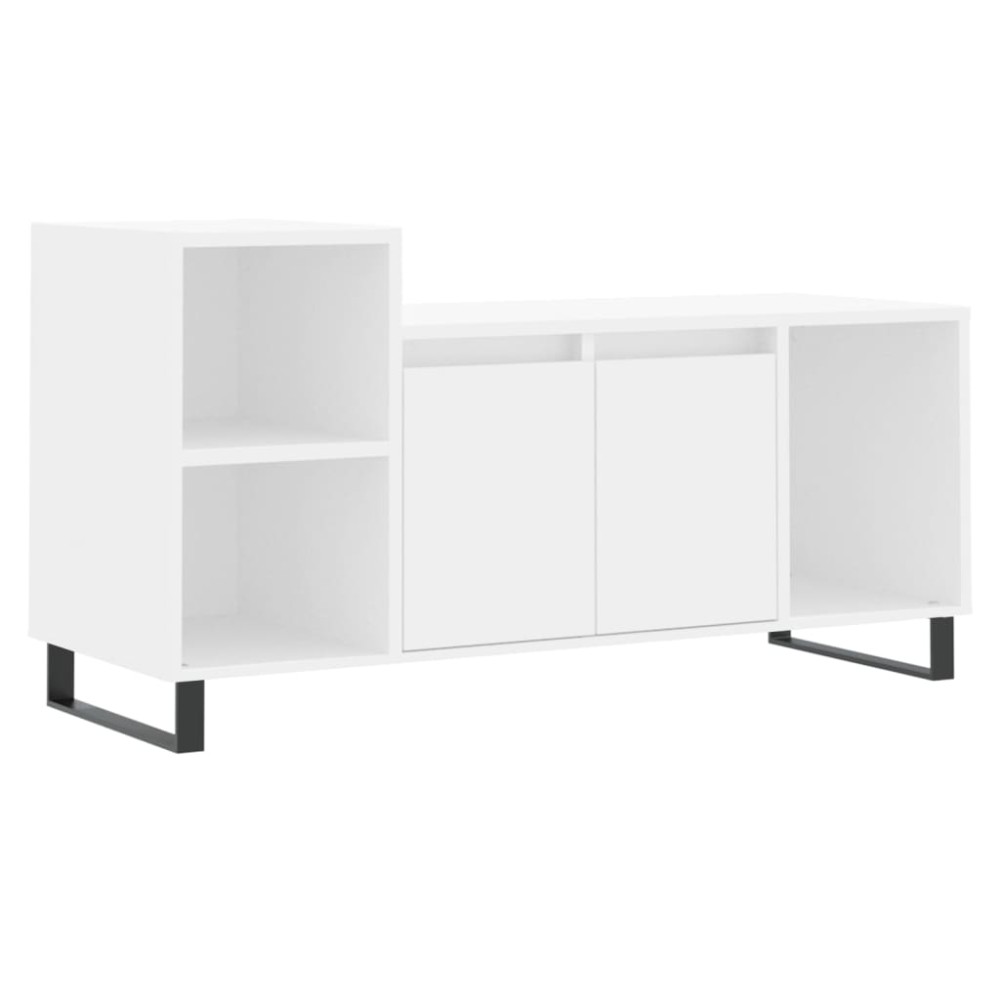 vidaXL Έπιπλο Τηλεόρασης Λευκό 100 x 35 x 55 εκ. Επεξεργασμένο Ξύλο