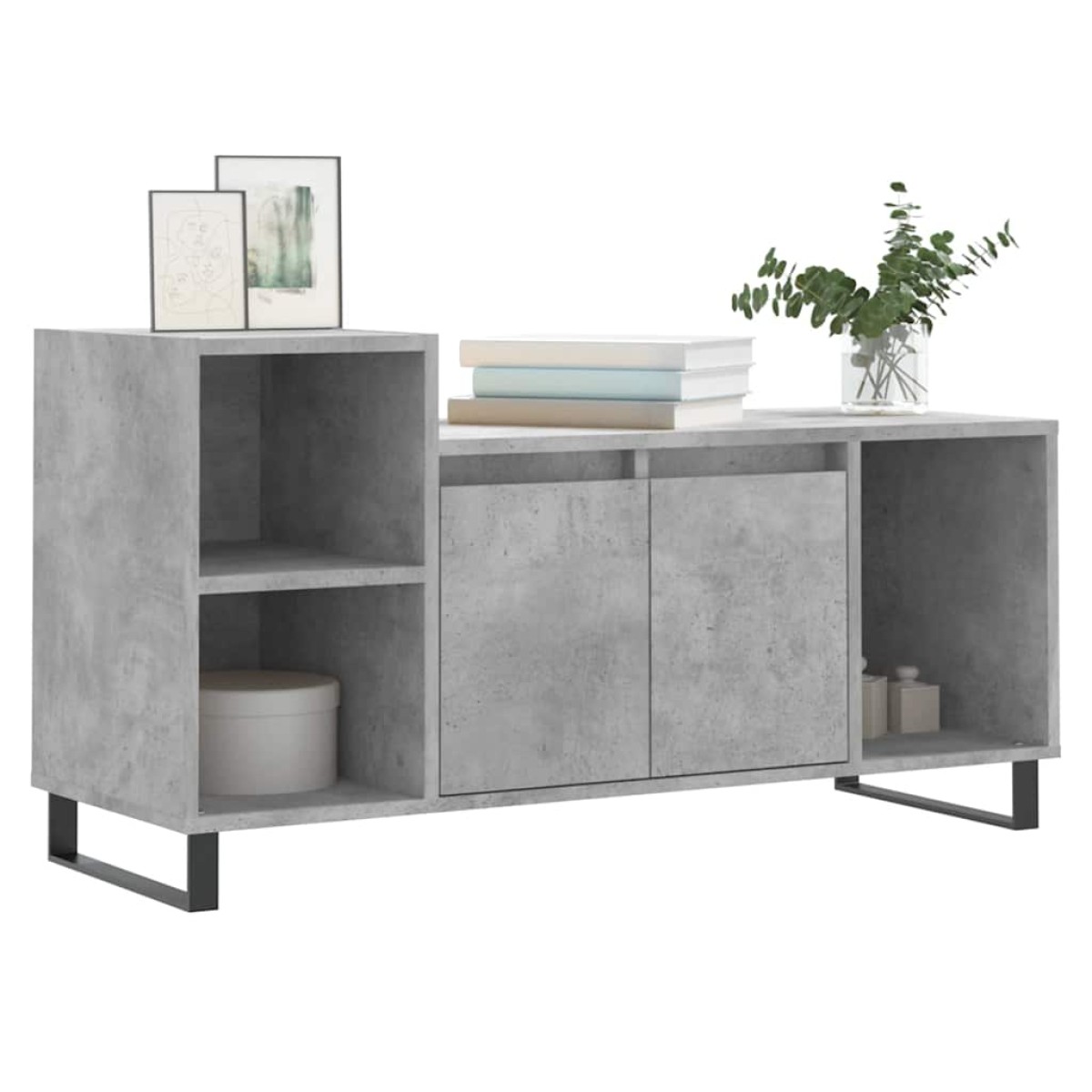 vidaXL Έπιπλο Τηλεόρασης Γκρι Σκυρ. 100x35x55 εκ. Επεξ. Ξύλο