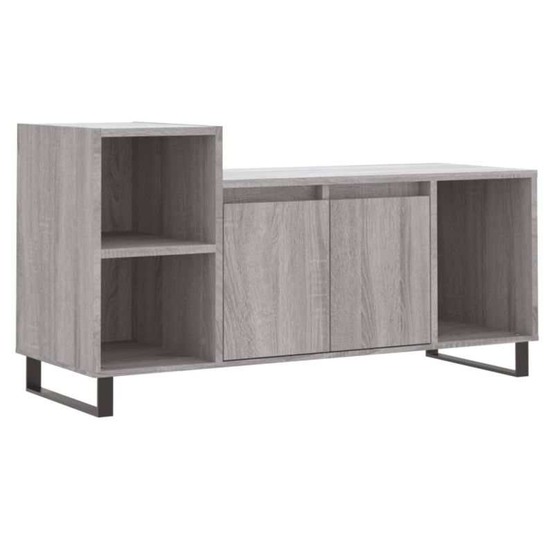 vidaXL Έπιπλο Τηλεόρασης Γκρι Sonoma 100x35x55 εκ. από Επεξεργ. Ξύλο