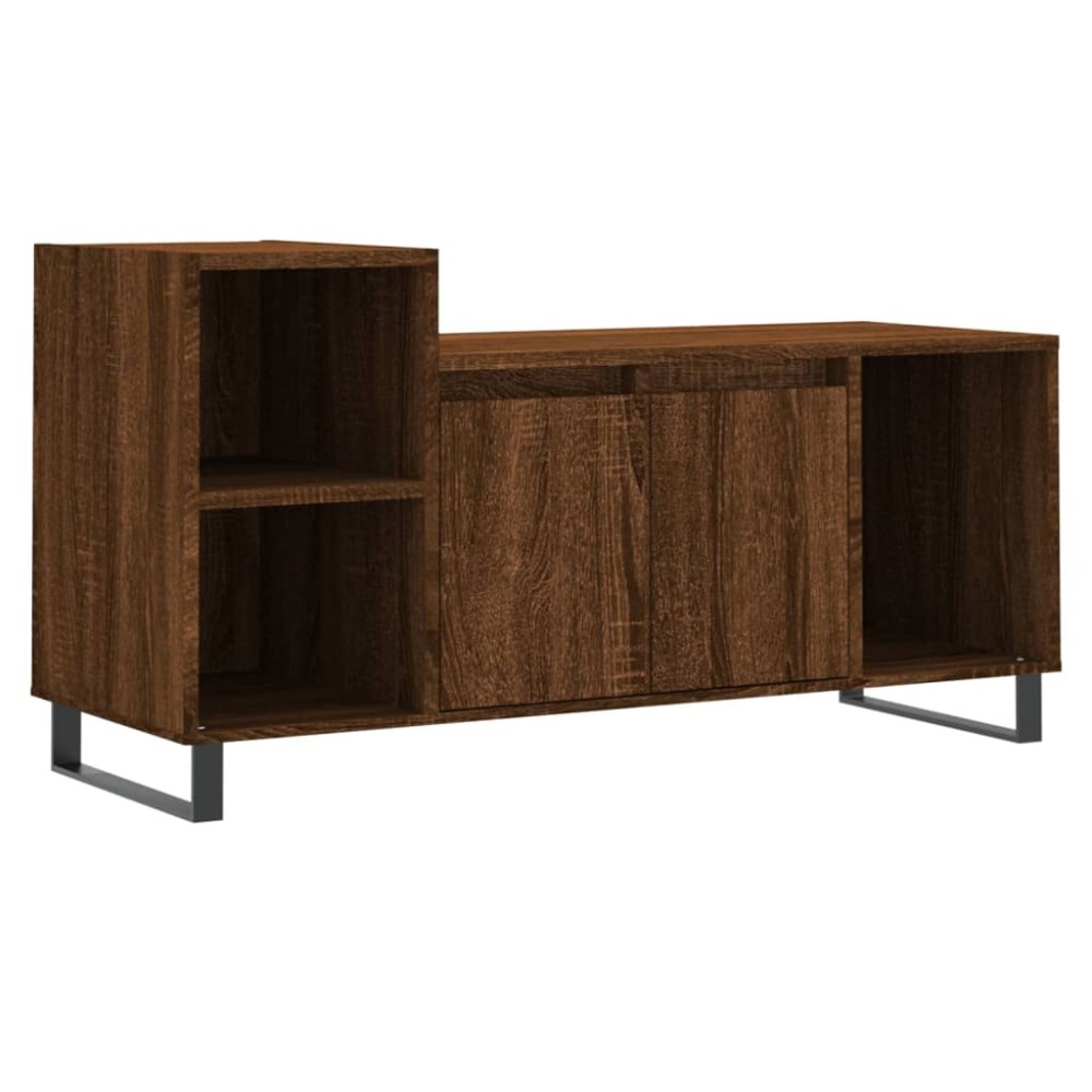 vidaXL Έπιπλο Τηλεόρασης Καφέ Δρυς 100x35x55 εκ. Επεξεργασμένο Ξύλο