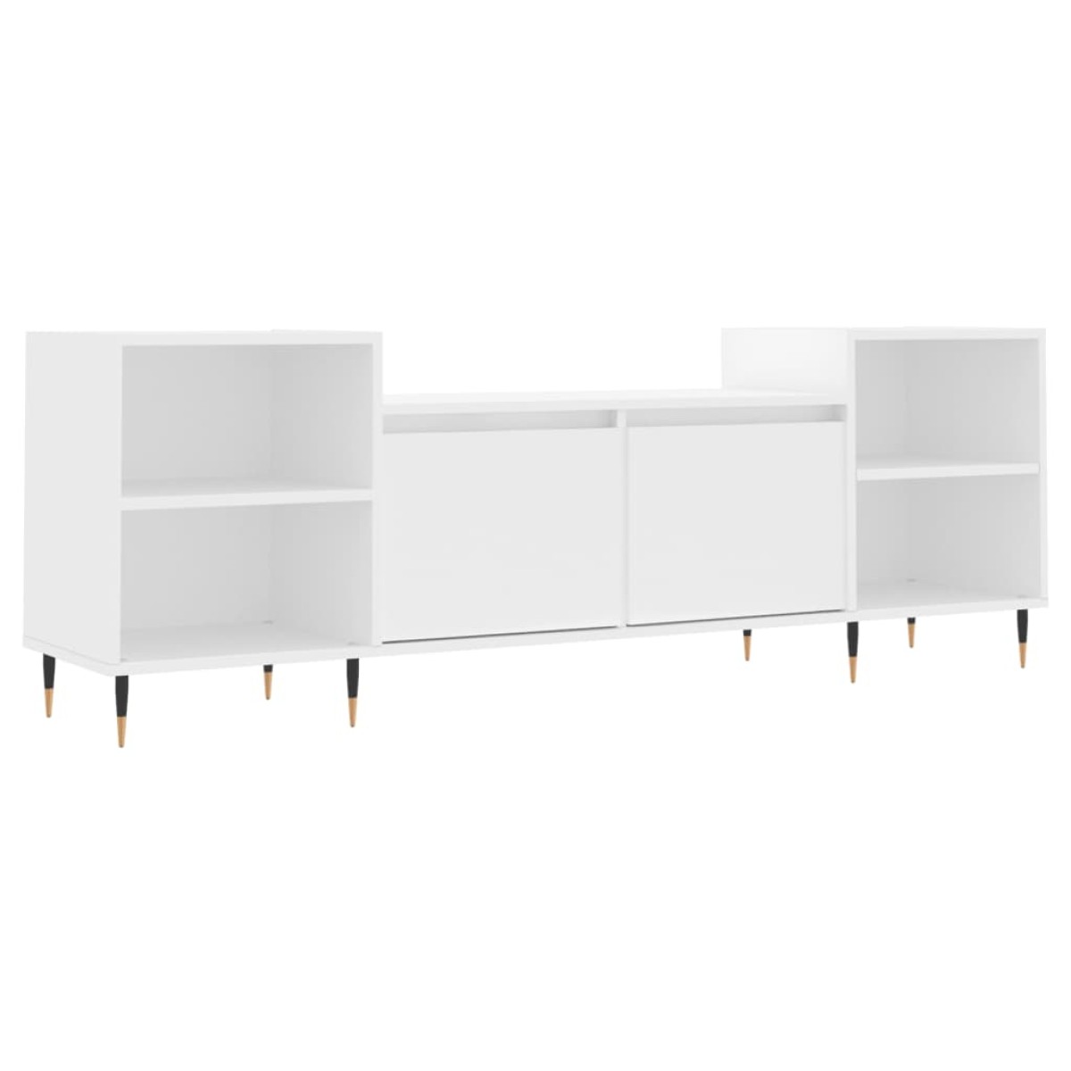 vidaXL Έπιπλο Τηλεόρασης Λευκό 160 x 35 x 55 εκ. Επεξεργασμένο Ξύλο