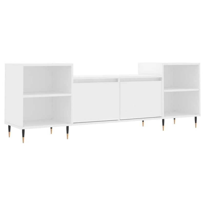 vidaXL Έπιπλο Τηλεόρασης Λευκό 160 x 35 x 55 εκ. Επεξεργασμένο Ξύλο