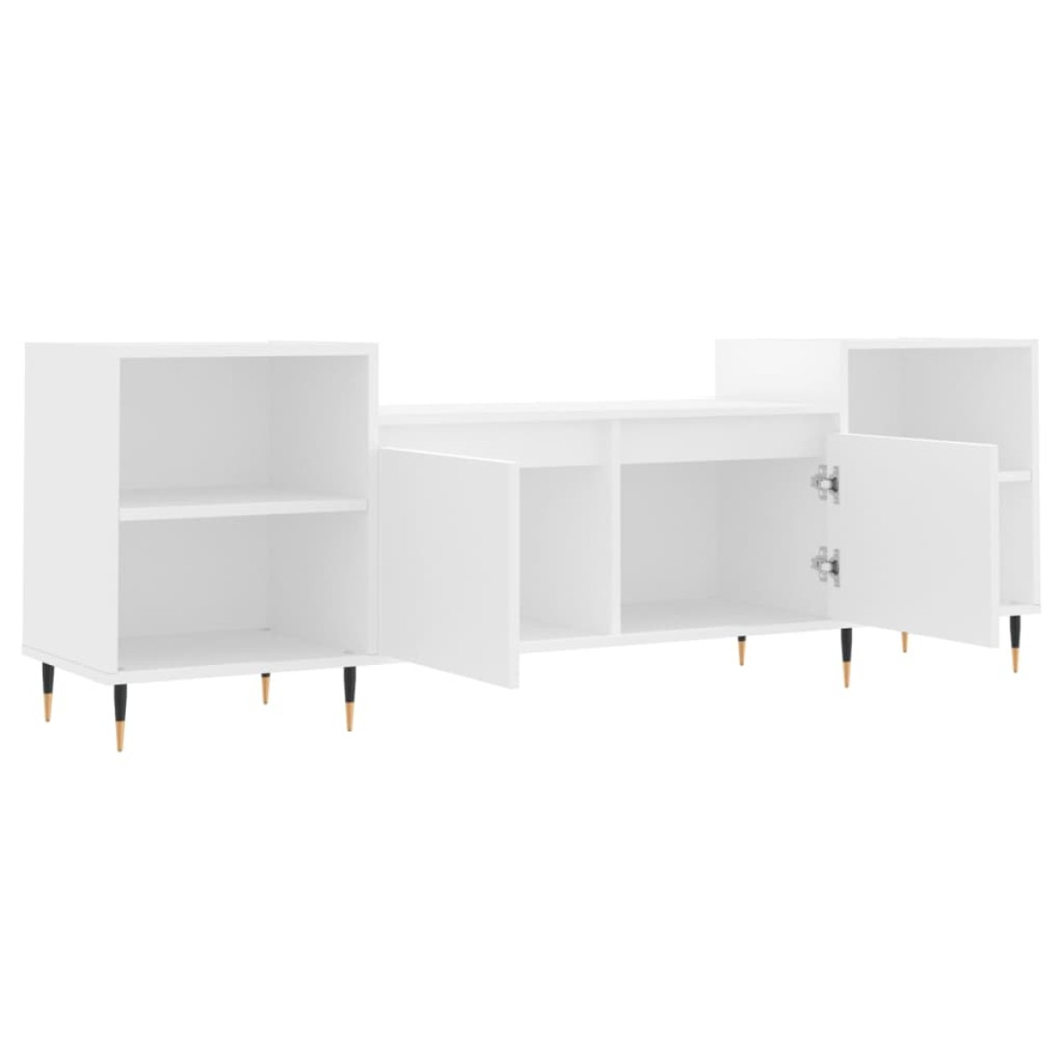 vidaXL Έπιπλο Τηλεόρασης Λευκό 160 x 35 x 55 εκ. Επεξεργασμένο Ξύλο