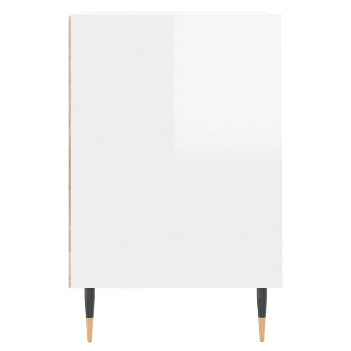 vidaXL Έπιπλο Τηλεόρασης Γυαλ. Λευκό 160x35x55 εκ. Επεξεργασμένο Ξύλο