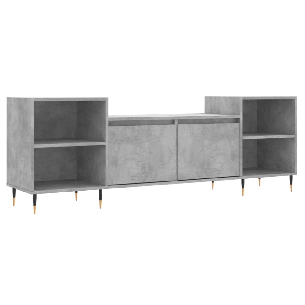 vidaXL Έπιπλο Τηλεόρασης Γκρι Σκυρ. 160x35x55 εκ. Επεξ. Ξύλο