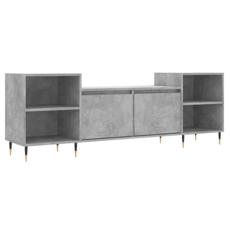 vidaXL Έπιπλο Τηλεόρασης Γκρι Σκυρ. 160x35x55 εκ. Επεξ. Ξύλο
