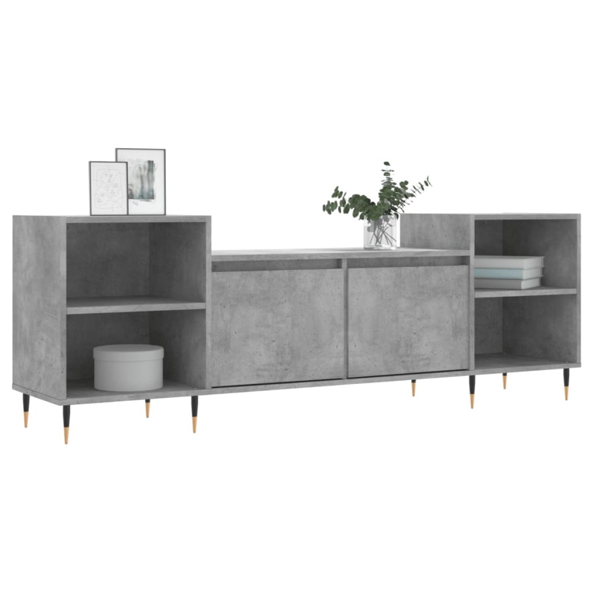 vidaXL Έπιπλο Τηλεόρασης Γκρι Σκυρ. 160x35x55 εκ. Επεξ. Ξύλο