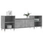 vidaXL Έπιπλο Τηλεόρασης Γκρι Σκυρ. 160x35x55 εκ. Επεξ. Ξύλο
