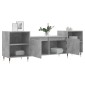 vidaXL Έπιπλο Τηλεόρασης Γκρι Σκυρ. 160x35x55 εκ. Επεξ. Ξύλο