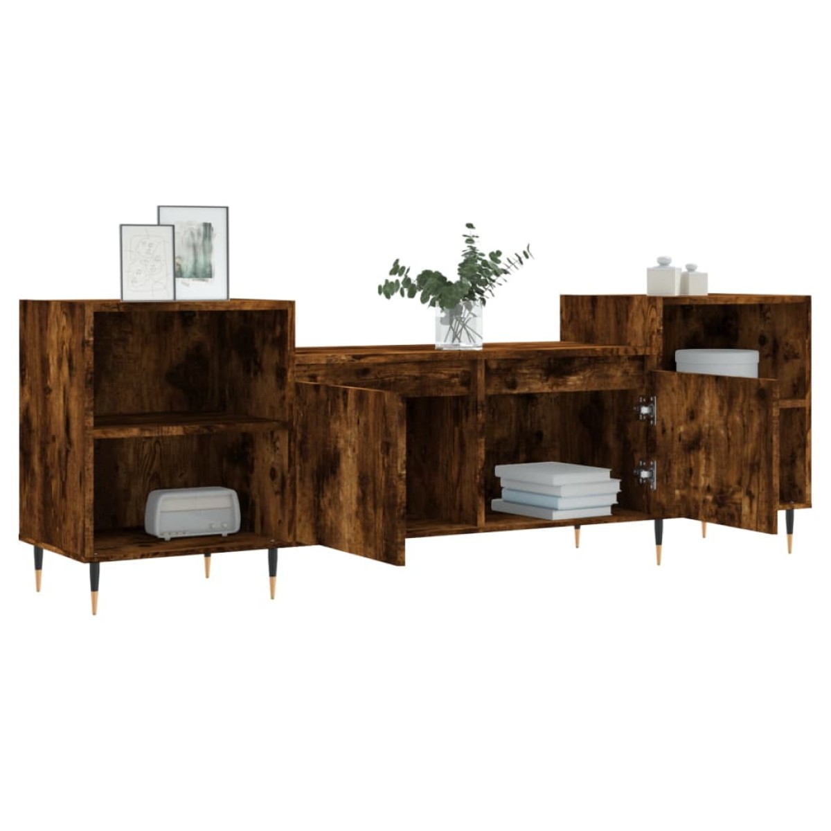vidaXL Έπιπλο Τηλεόρασης Καπνιστή Δρυς 160x35x55 εκ. Επεξ. Ξύλο