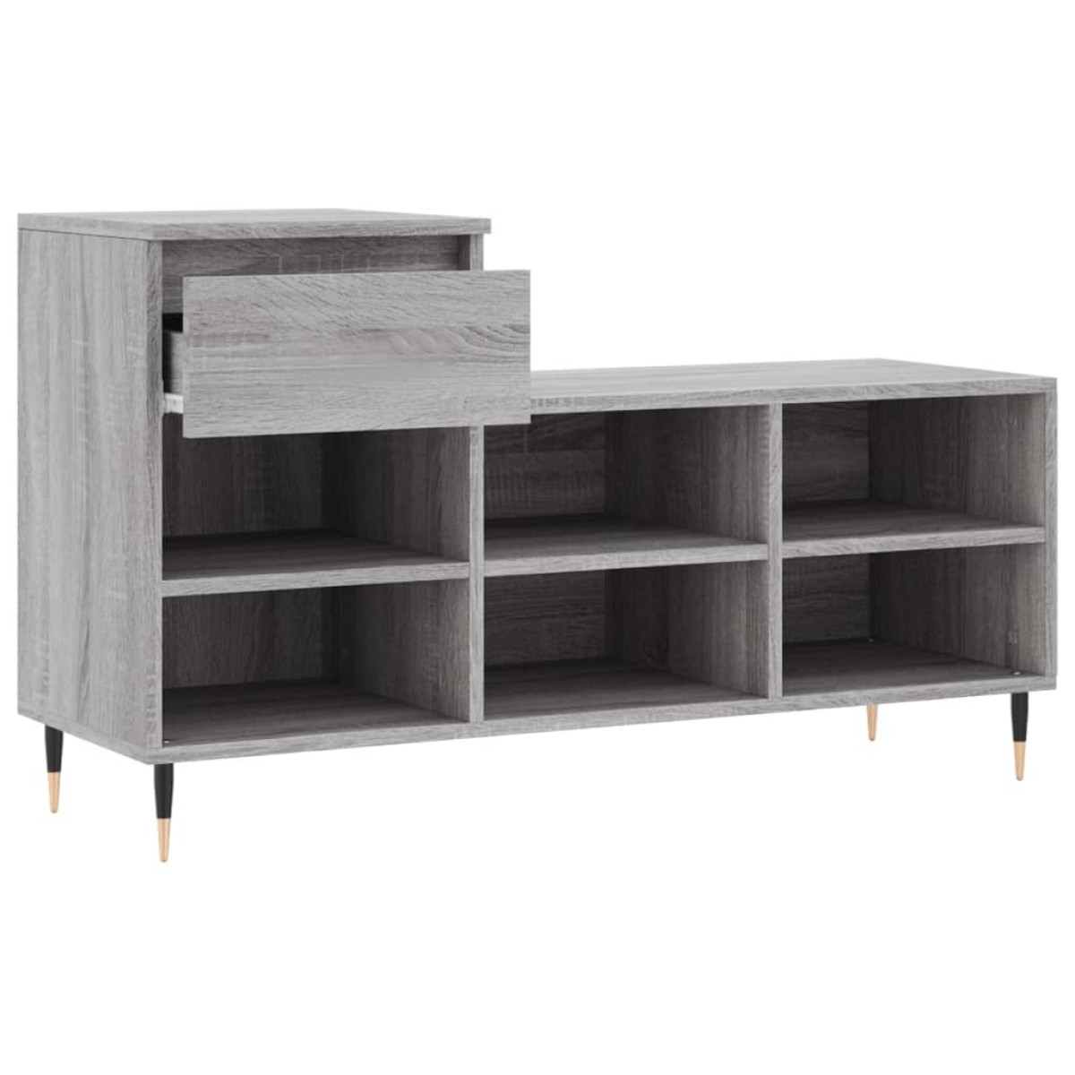 vidaXL Παπουτσοθήκη Γκρι Sonoma 102x36x60 εκ. από Επεξεργασμένο Ξύλο