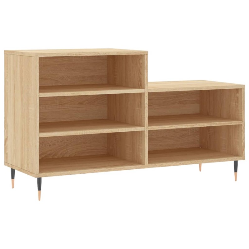 vidaXL Παπουτσοθήκη Sonoma Δρυς 102x36x60 εκ. από Επεξεργασμένο Ξύλο