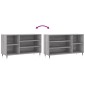 vidaXL Παπουτσοθήκη Γκρι Sonoma 102x36x60 εκ. από Επεξεργασμένο Ξύλο