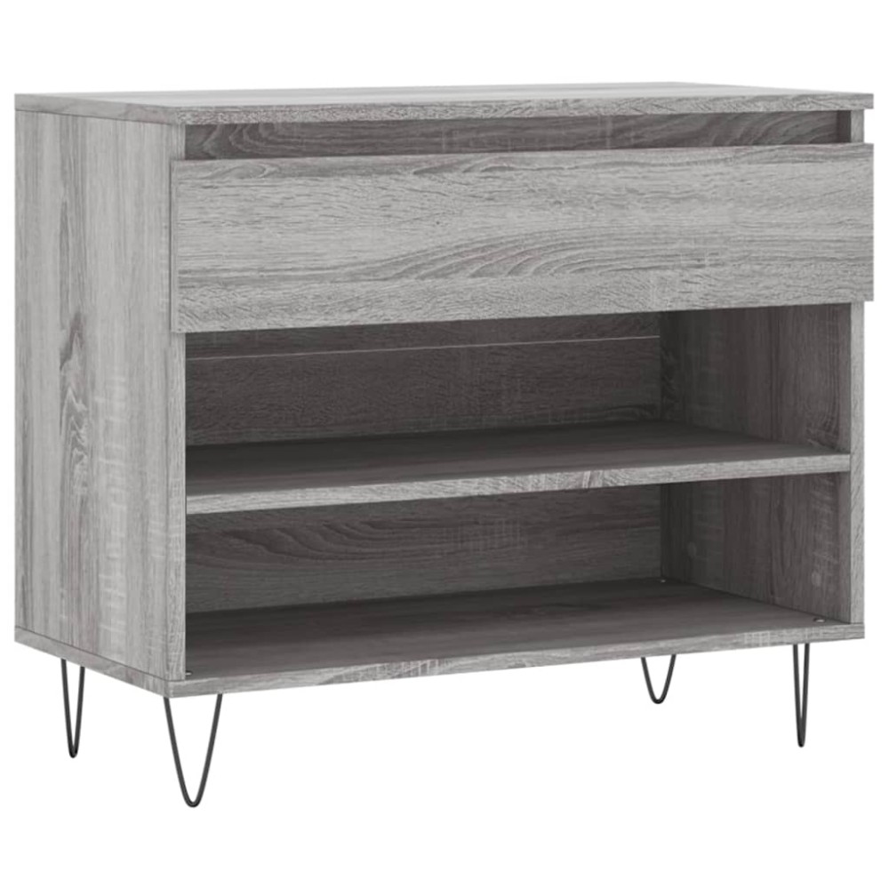 vidaXL Παπουτσοθήκη Γκρι Sonoma 70x36x60 εκ. από Επεξεργασμένο Ξύλο