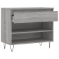vidaXL Παπουτσοθήκη Γκρι Sonoma 70x36x60 εκ. από Επεξεργασμένο Ξύλο