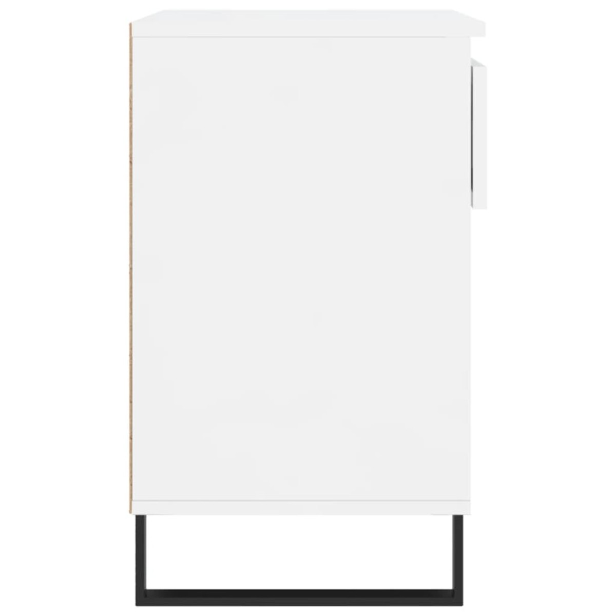 vidaXL Παπουτσοθήκη Γυαλιστερή Λευκή 70x36x60 εκ. Επεξεργασμένο Ξύλο